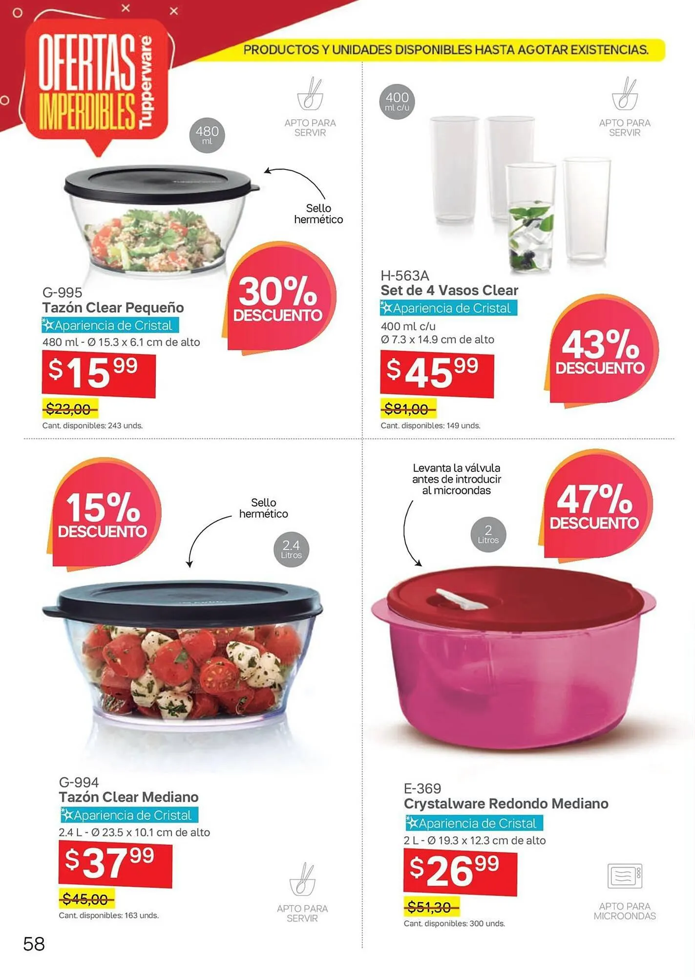 Catalogo de Catálogo Tupperware 6 de octubre al 31 de diciembre 2023 - Pag 58