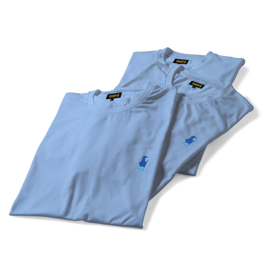 CAMISETA BÁSICA CELESTE