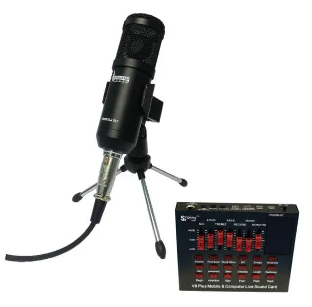 Kit Micrófono Es-800xlr Set Para Streaming 3.5mm
