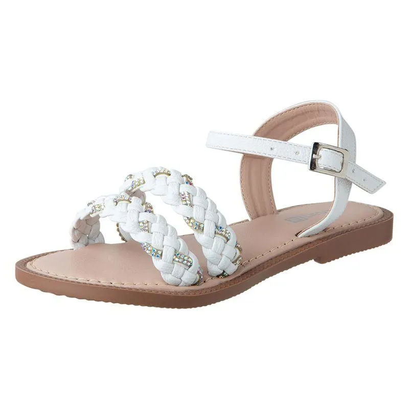 Sandalias planas para niña pequeña