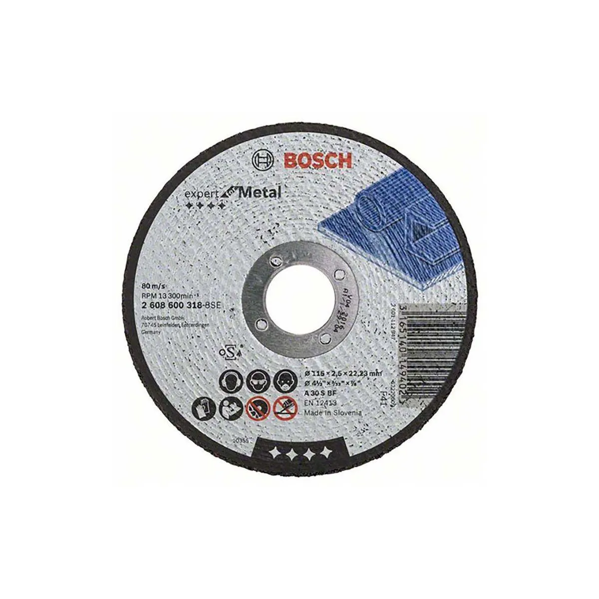 Disco Corte Metal 115X2.5X22 Bosch - BOSCH