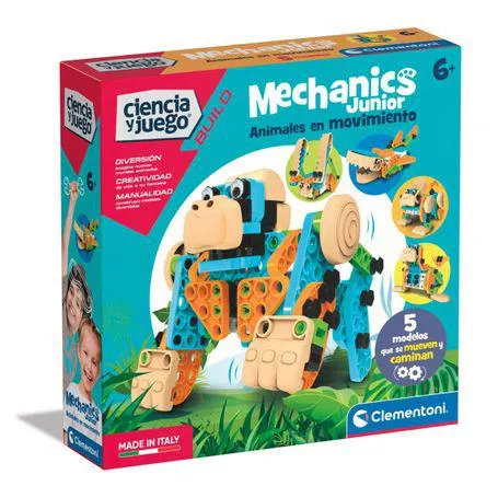 Set Clementoni Para Construir Animales en Movimiento