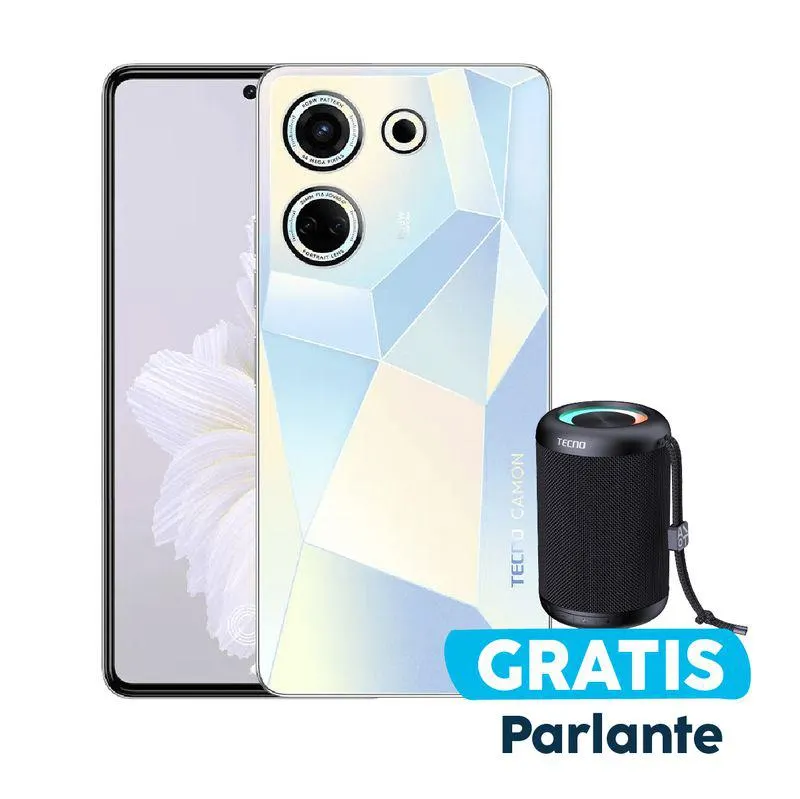 Tecno - Celular Camon 20 Dual Sim Glaciar | 256 GB