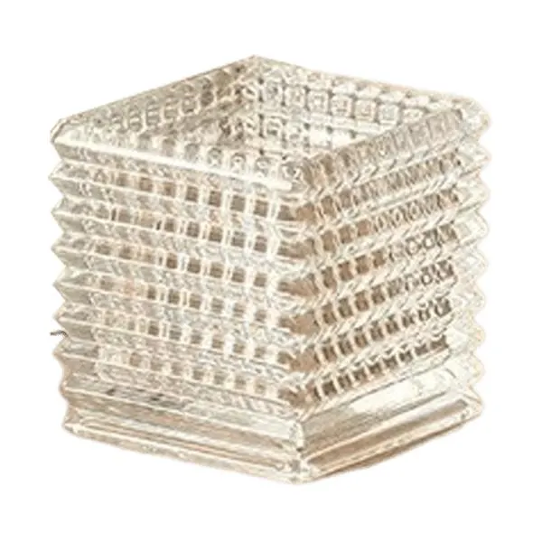 Florero Luxor Cube Rojo 15 cm