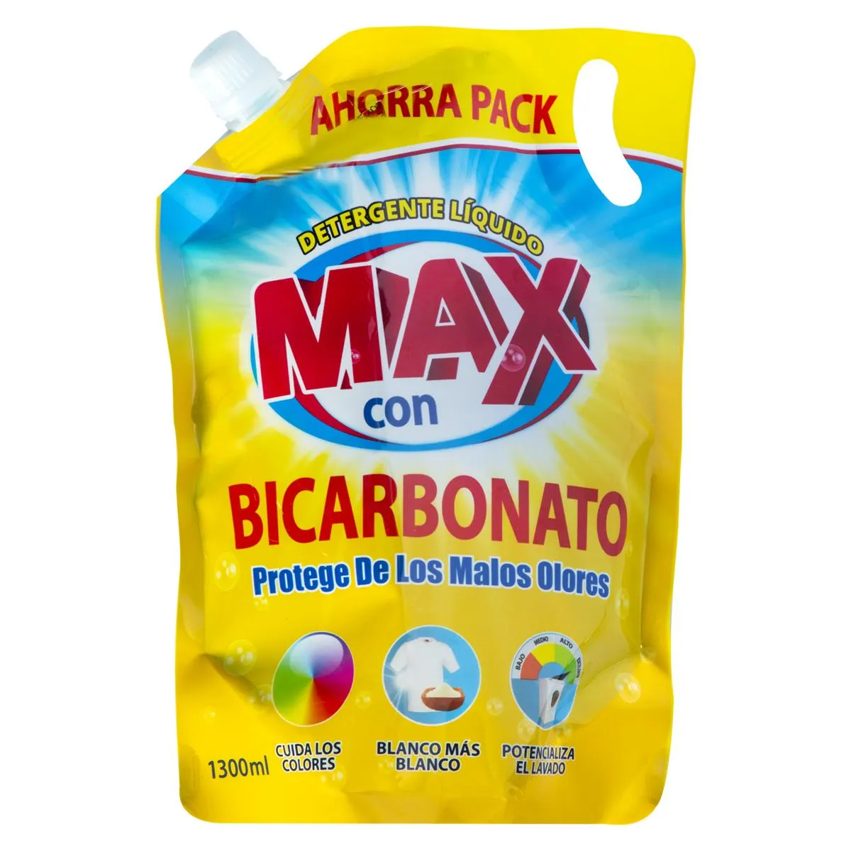 Detergente Líquido Max con Bicarbonato Doypack 1.3L