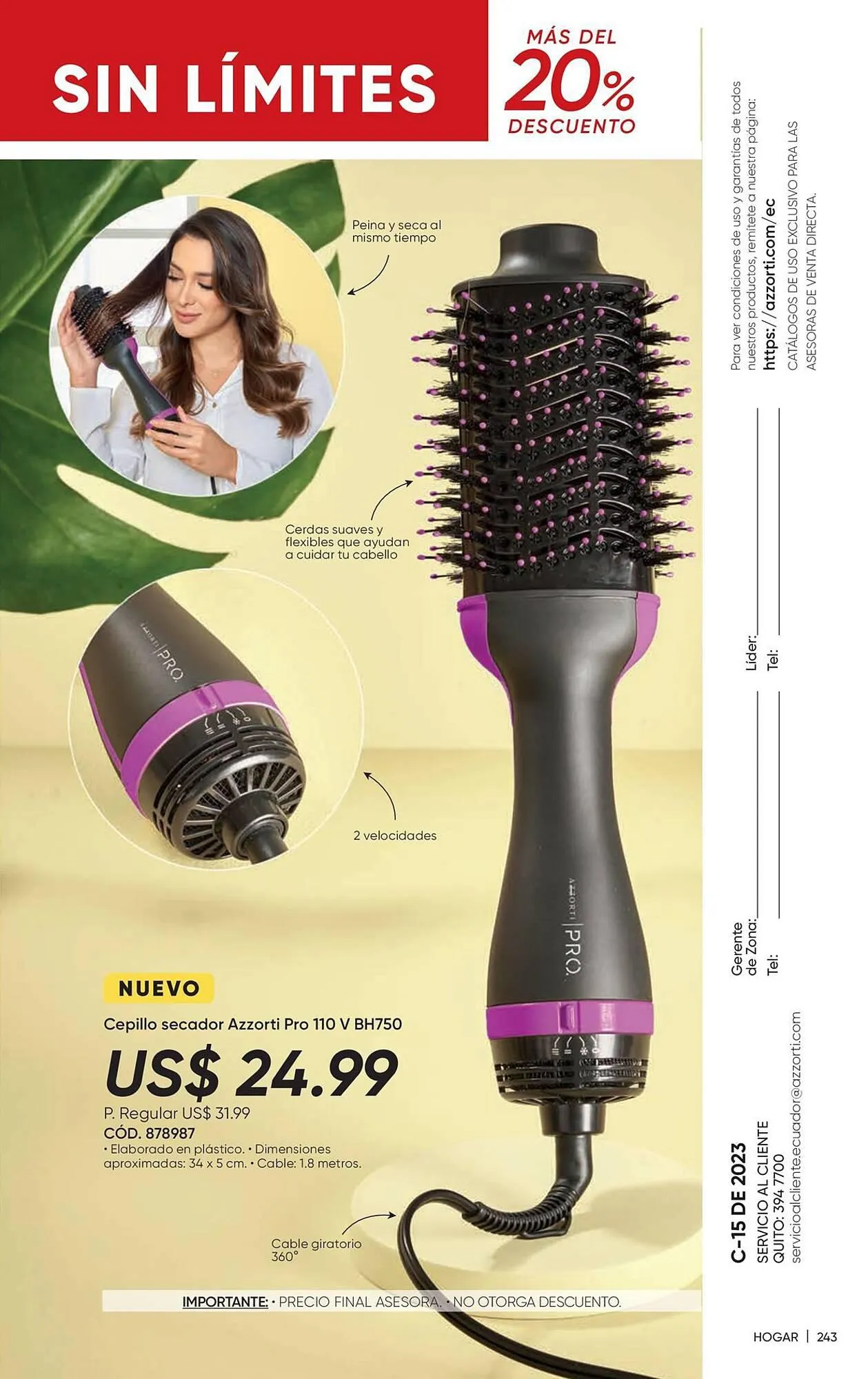 Catalogo de Catálogo Azzorti 12 de septiembre al 31 de octubre 2023 - Pag 247