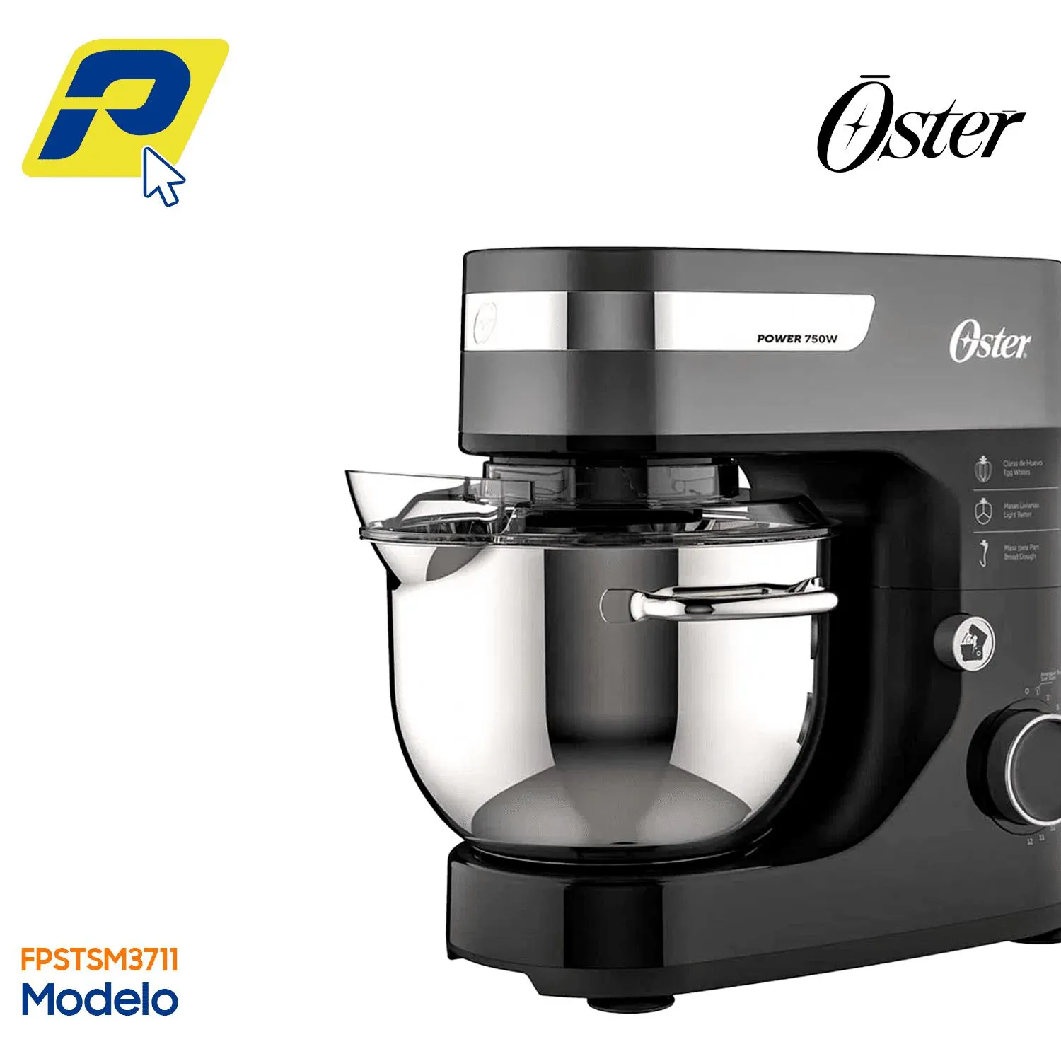 Batidora Planetaria Oster Con 12 Velocidades Fpstsm3711