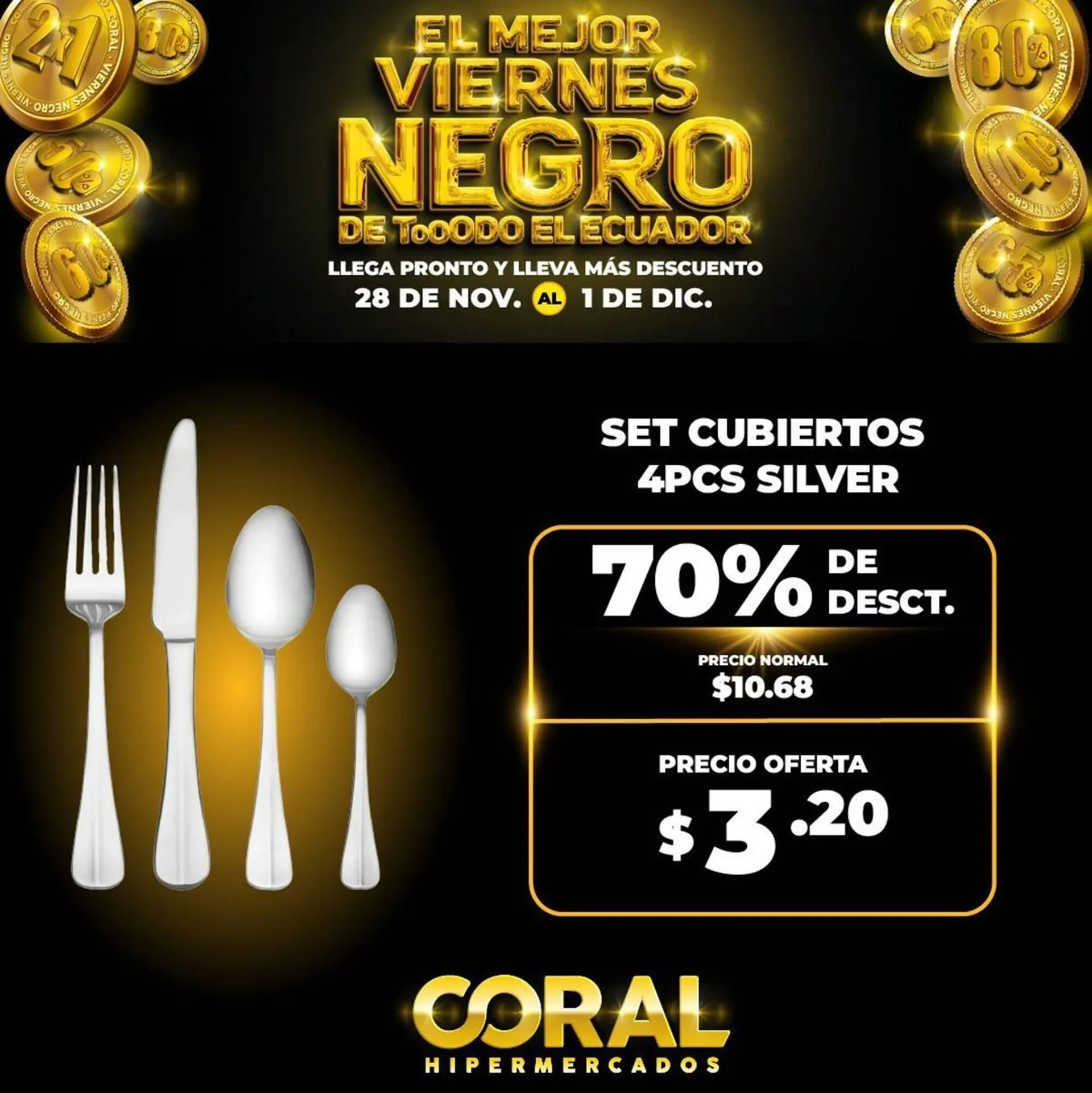 Catalogo de Catálogo Coral Hipermercados 28 de noviembre al 1 de diciembre 2024 - Pag 1