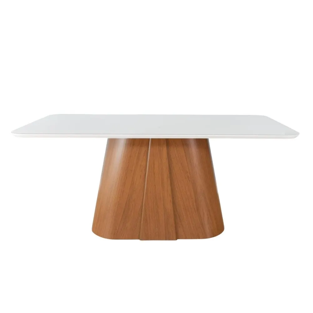 Mesa de Comedor Rectangular Ryze | Bi Color Freijo /Off White