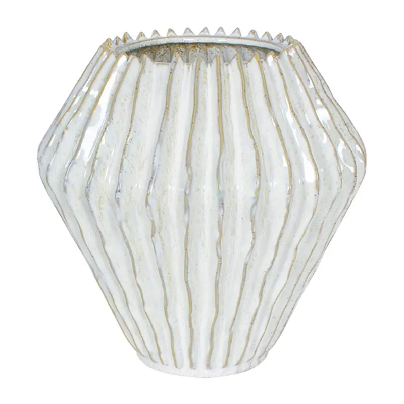 Florero Jelly Cerámica 23cm Beige