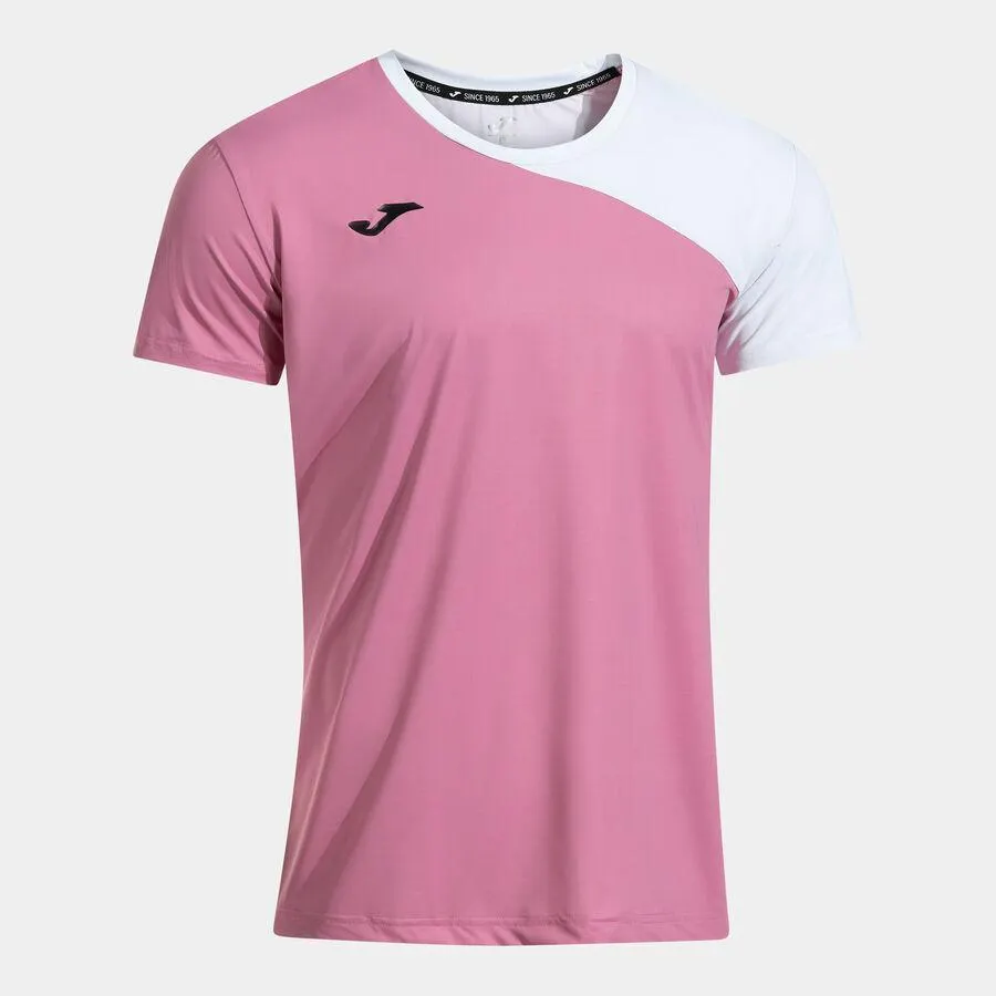 Camiseta manga corta hombre Challenge Deuce rosa blanco
