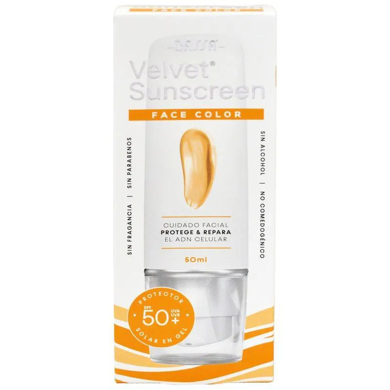 Velvet Protector Solar Gel 50+ Color 50 ml