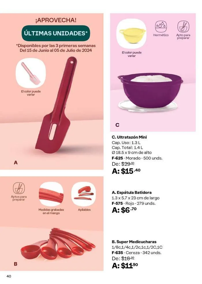 Catalogo de Ofertas Tupperware! 15 de junio al 12 de julio 2024 - Pag 33