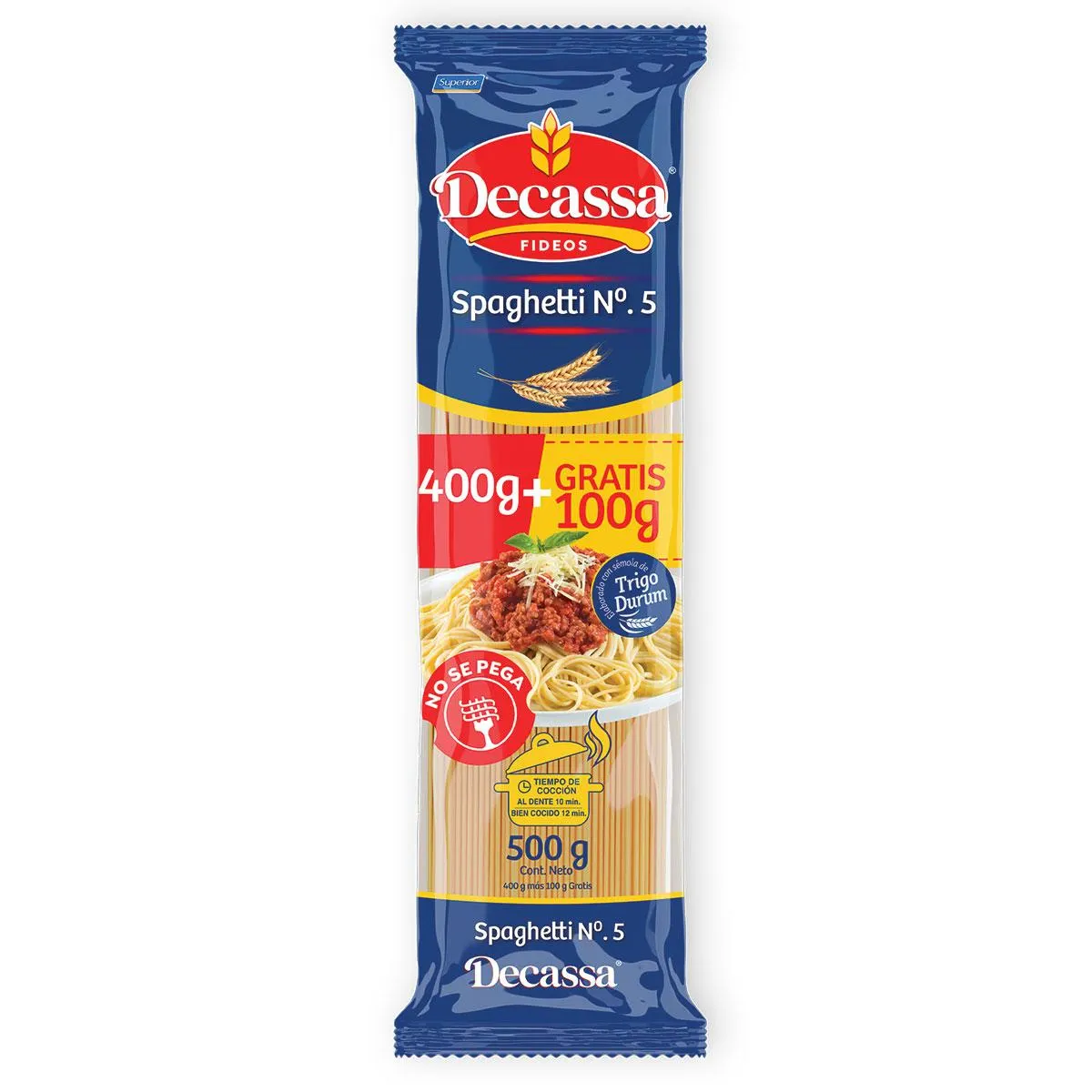 Fideo Spaghetti N°5 Decassa 500g