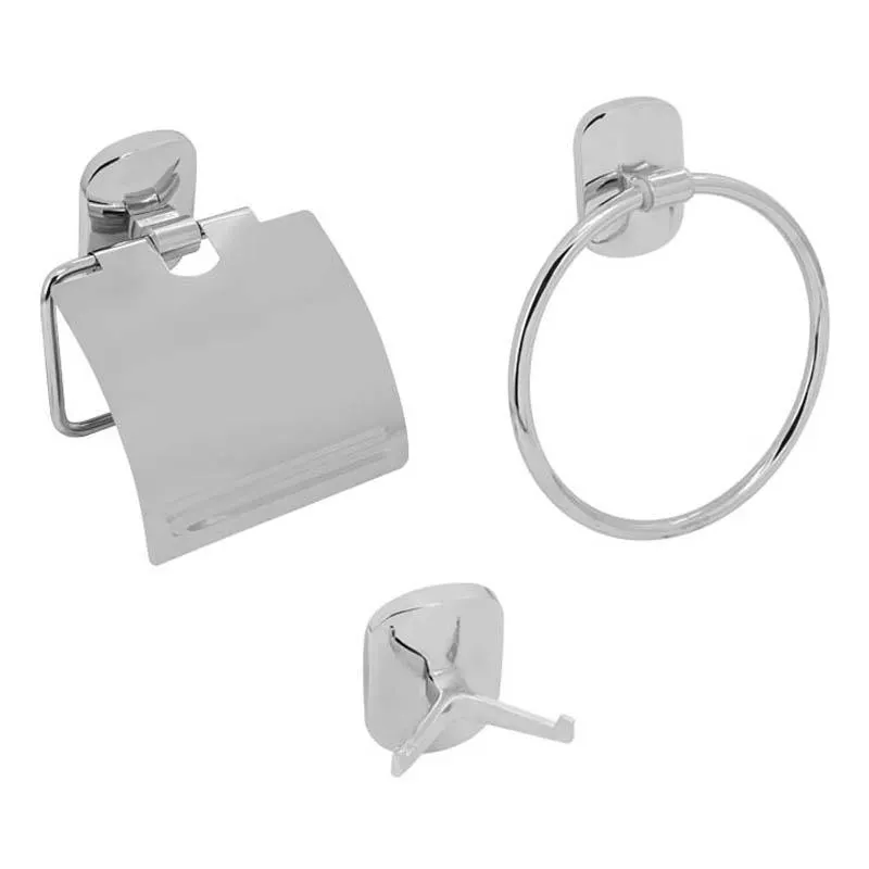 Accesorios de Baño Viva Cromo 3 Piezas