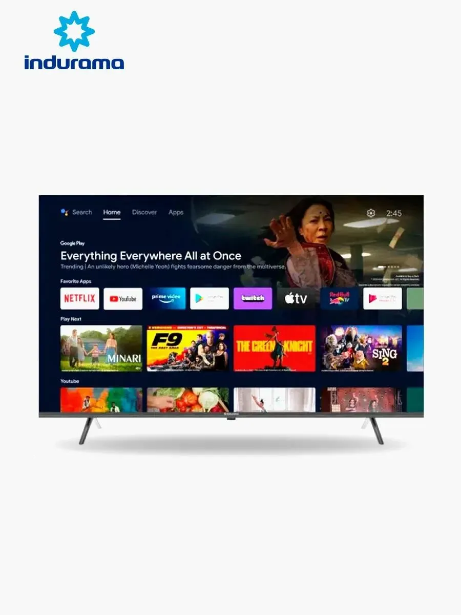 Smart TV QLED Indurama 65" 4K 65TIKGFQLED Android 11.0