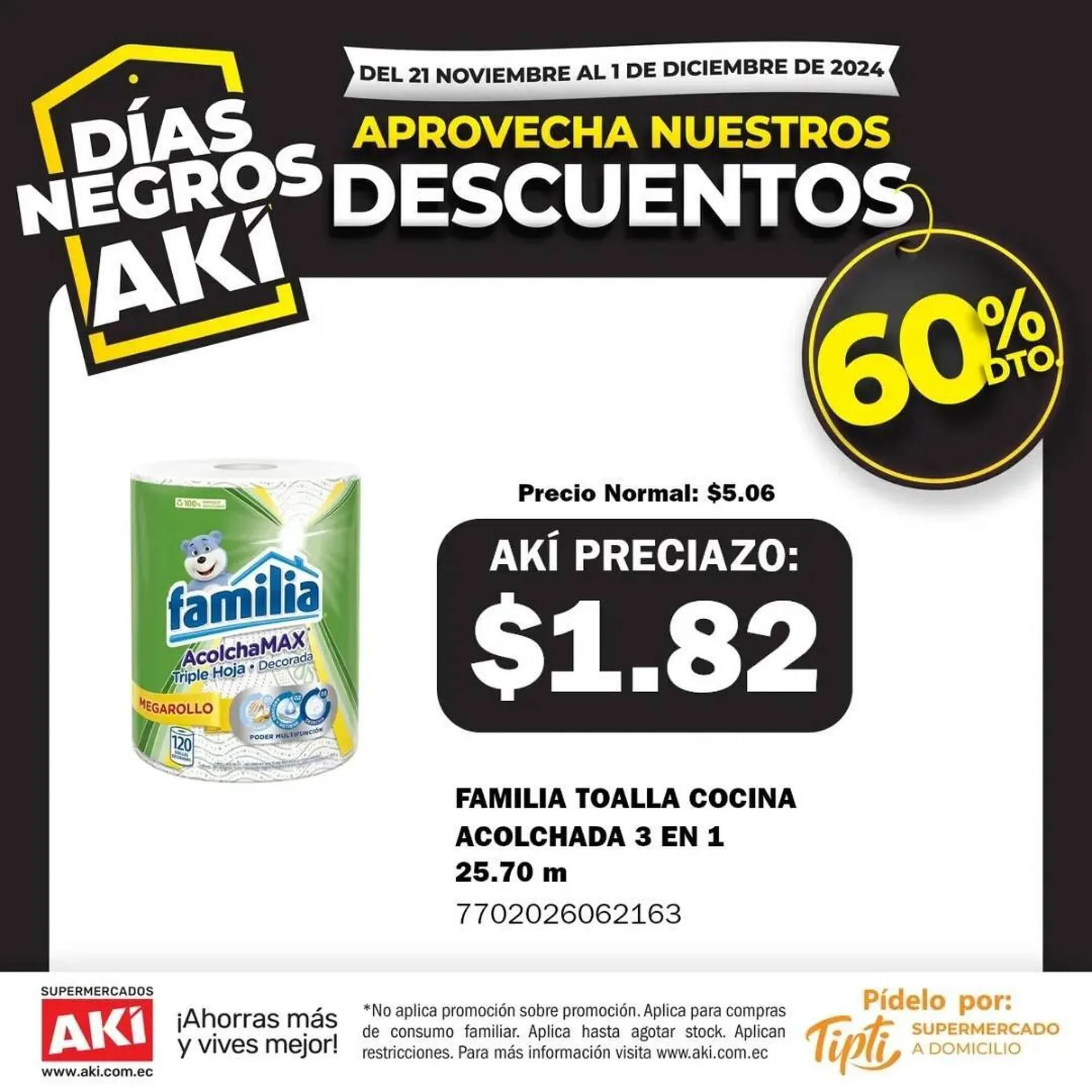 Catalogo de Catálogo Akí 22 de noviembre al 1 de diciembre 2024 - Pag 1