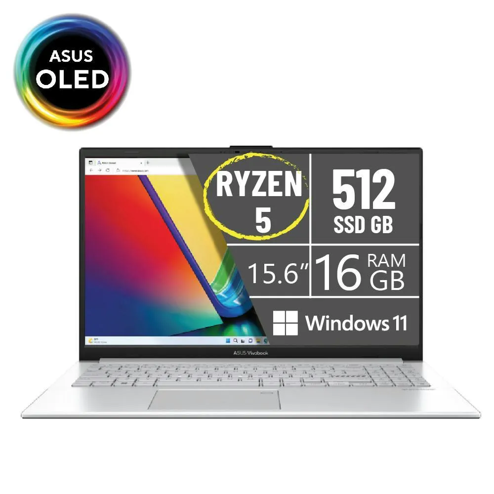 PORTATIL ASUS VIVOBOOK E1504FA-L1745/AMD RYZEN 5-7520U/16GB/SSD 512GB/15.6 PULG/W11/GRIS