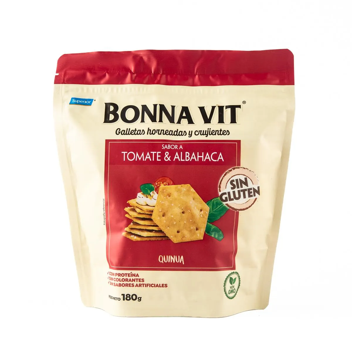 Galleta Tomate y Albahaca Bonna Vit 180g