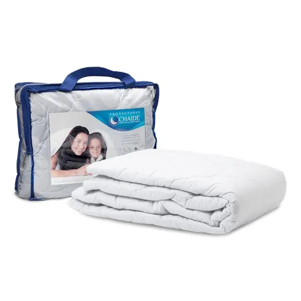 Protector de colchón Acolchado Blanco 1.5 Plazas