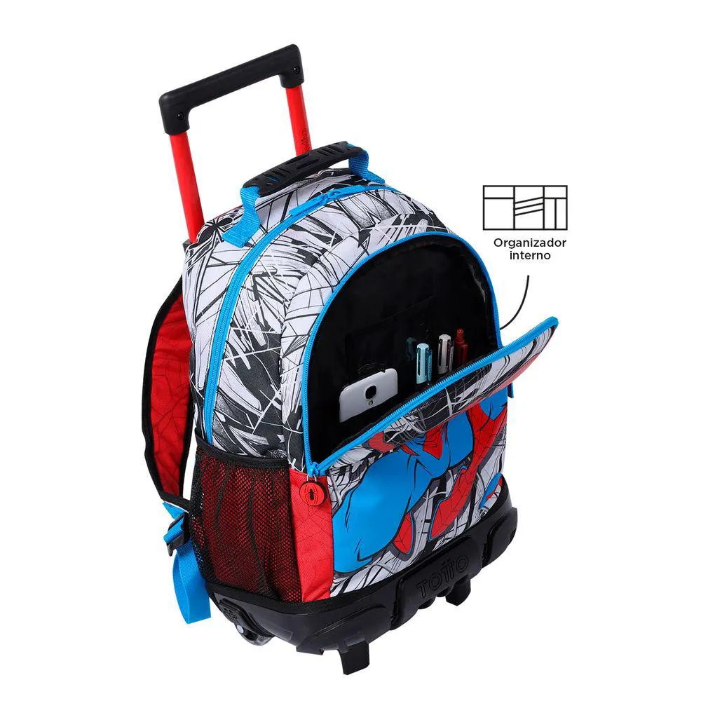 Mochila de Ruedas para Niño Spiderman City M - Spiderman City - Estampado