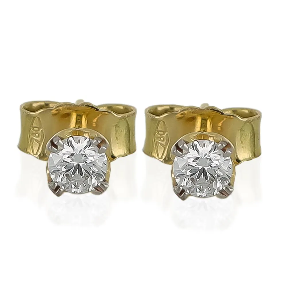 ARETES CON DIAMANTE COLECCIÓN ESENCIA