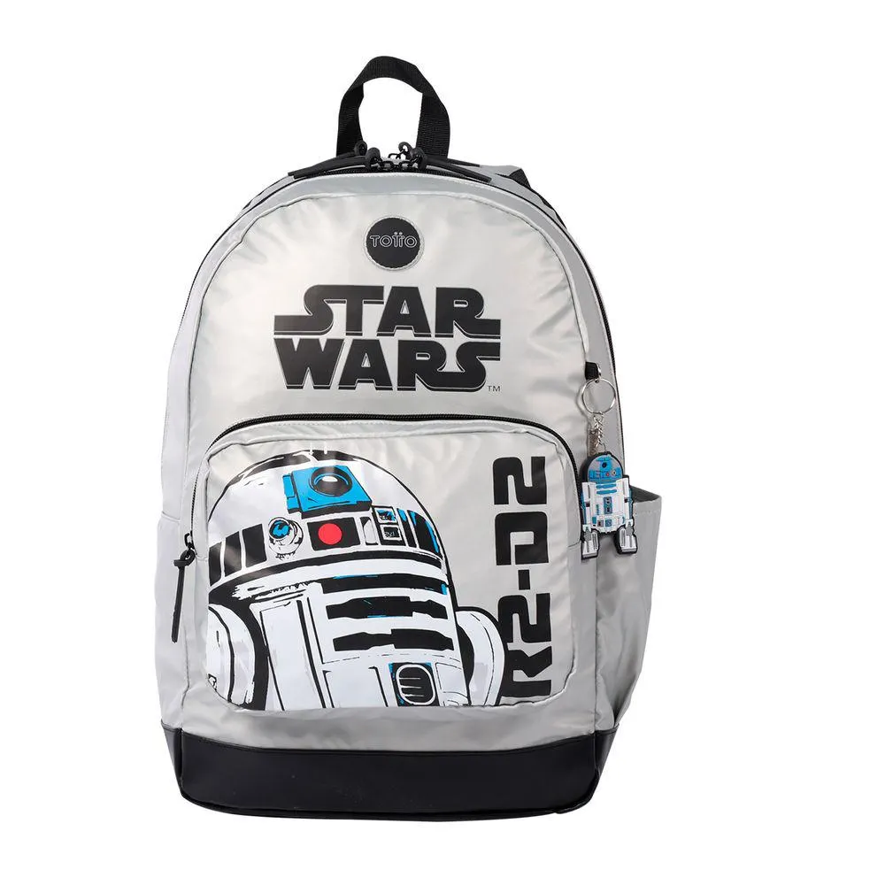 Mochila para niño Star Wars R2d2 - Gris