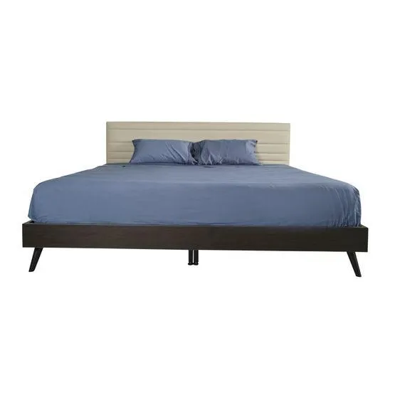 Cama Sail | Full 2 Plazas Gris Claro - Chocolate