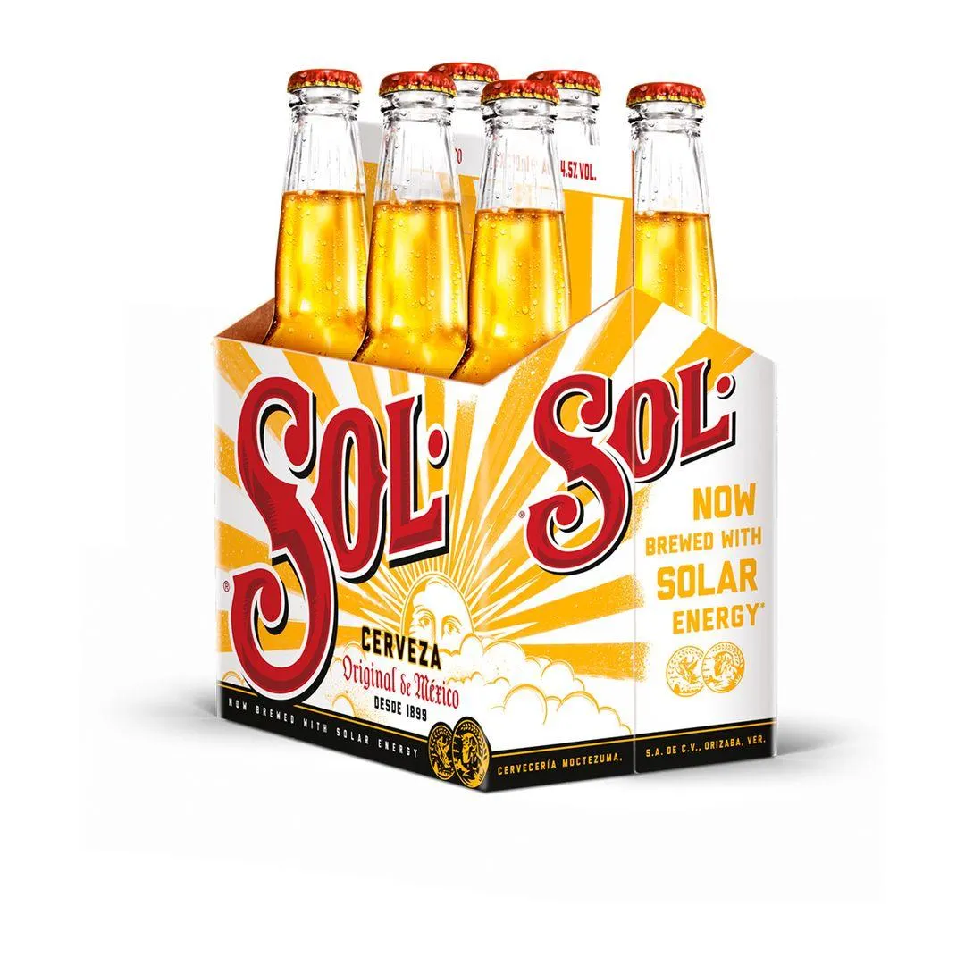 Six Pack Cerveza Sol Botella 330ml