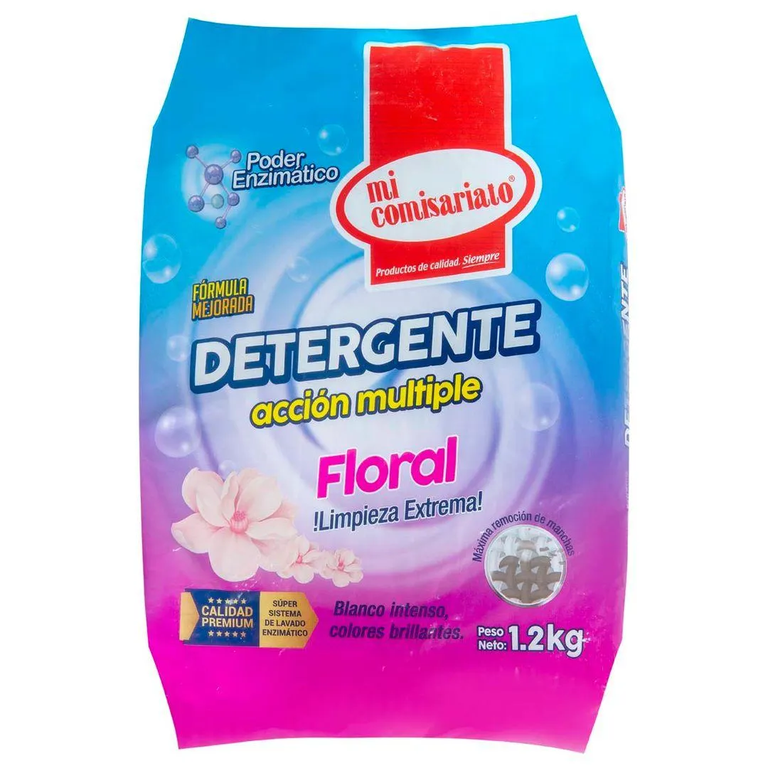 Detergente en Polvo Mi Comisariato Floral 1.2kg