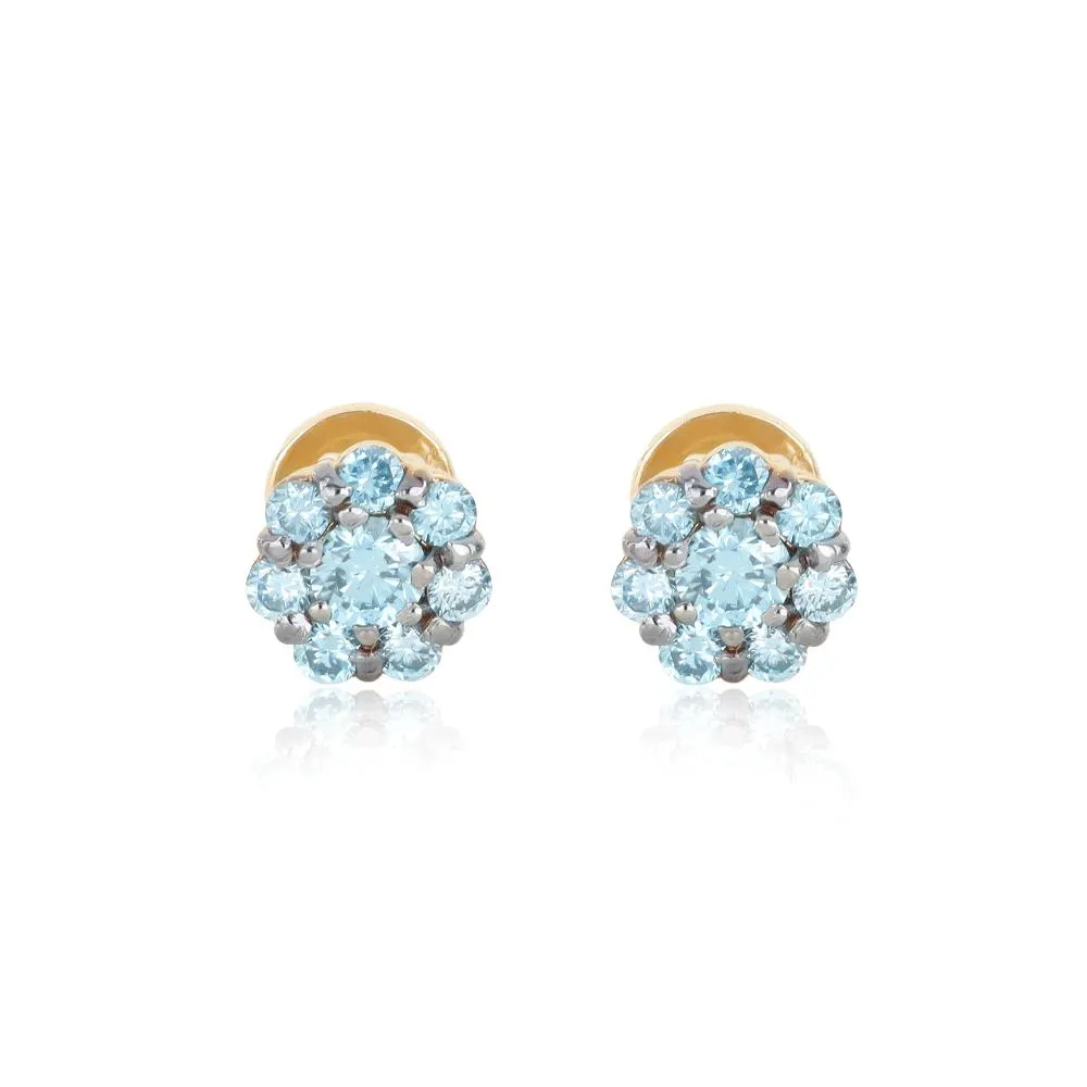 ARETES FLEUR D´ETÉ AZUL