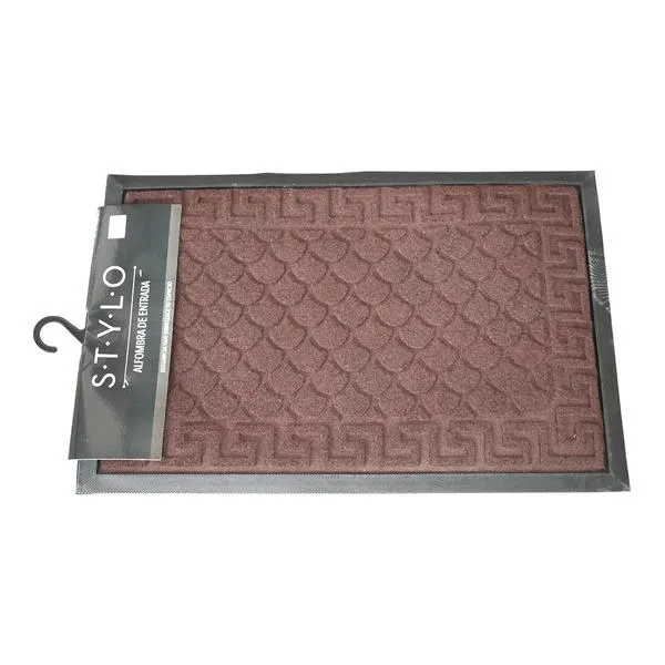 Alfombra De Entrada Pvc Brown 60 x 40 cm - Alfombra de Entrada Pvc Brown 60 x 40 cm