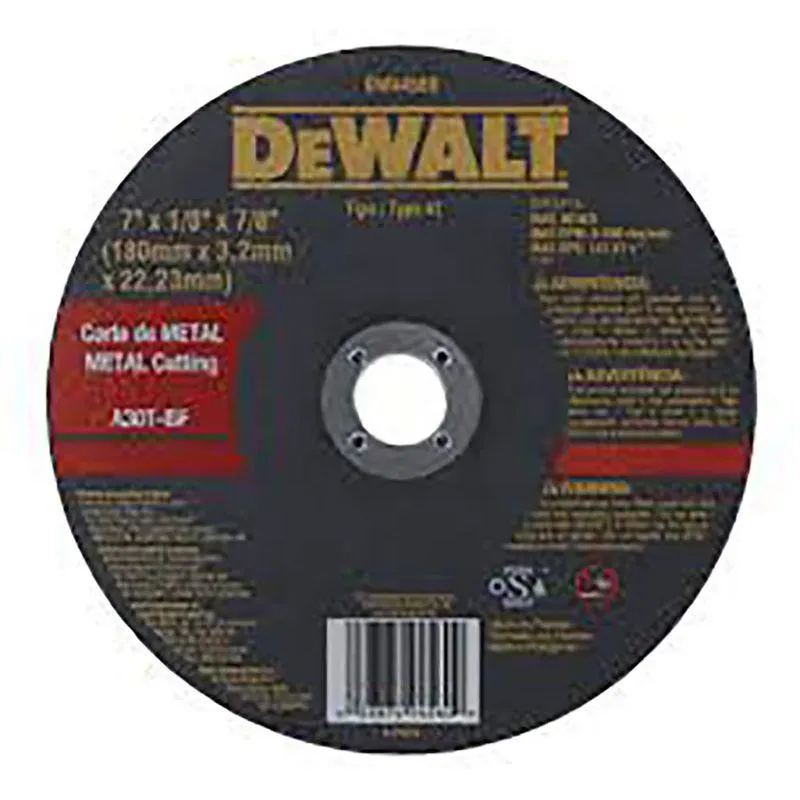 Disco Corte Metal 7X1/8X7/8 Dewalt