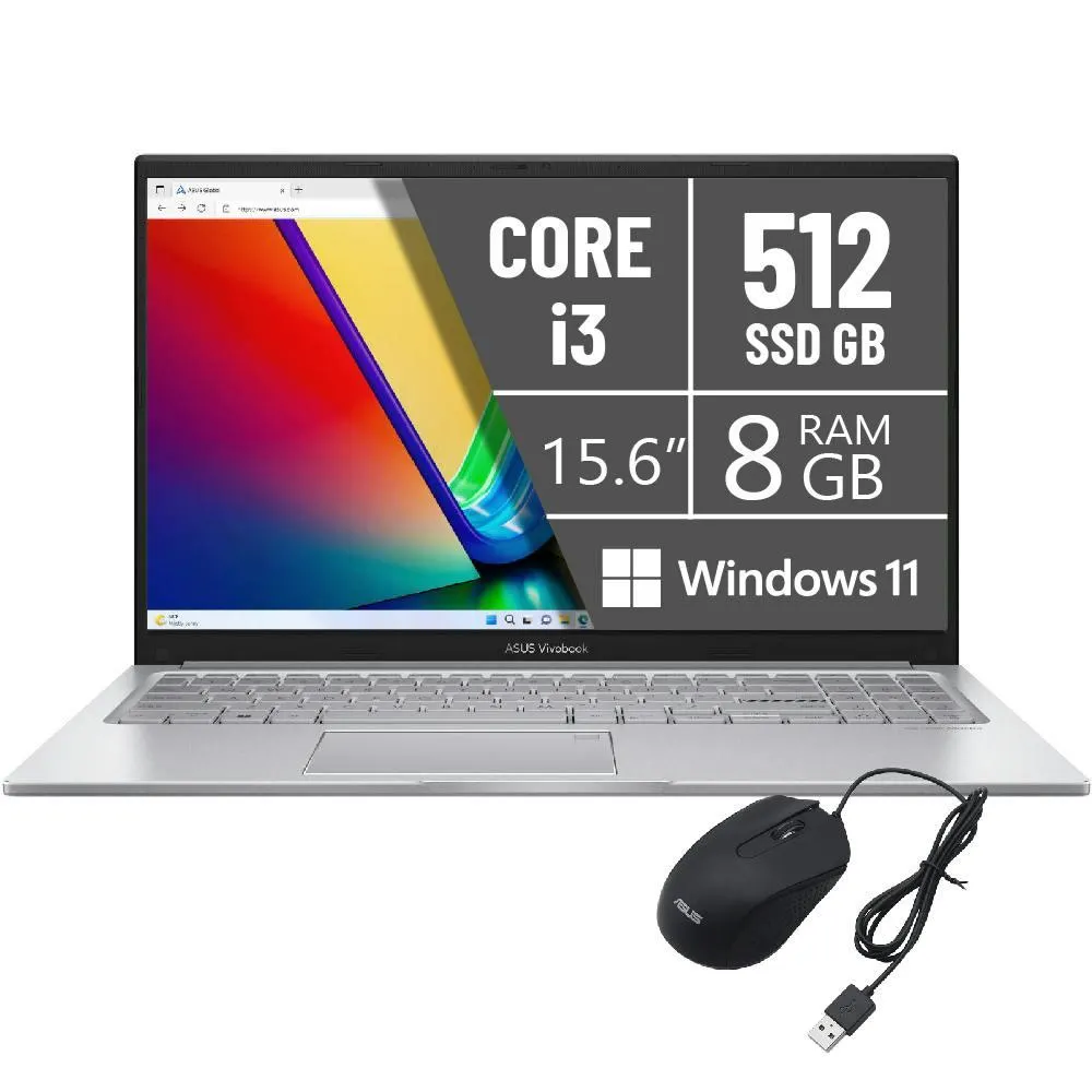 PORTATIL ASUS VIVOBOOK 15 X1504ZA-NJ467/I3-1215U/8GB/SSD 512GB/15.6 PULG/W11/MAS MOUSE