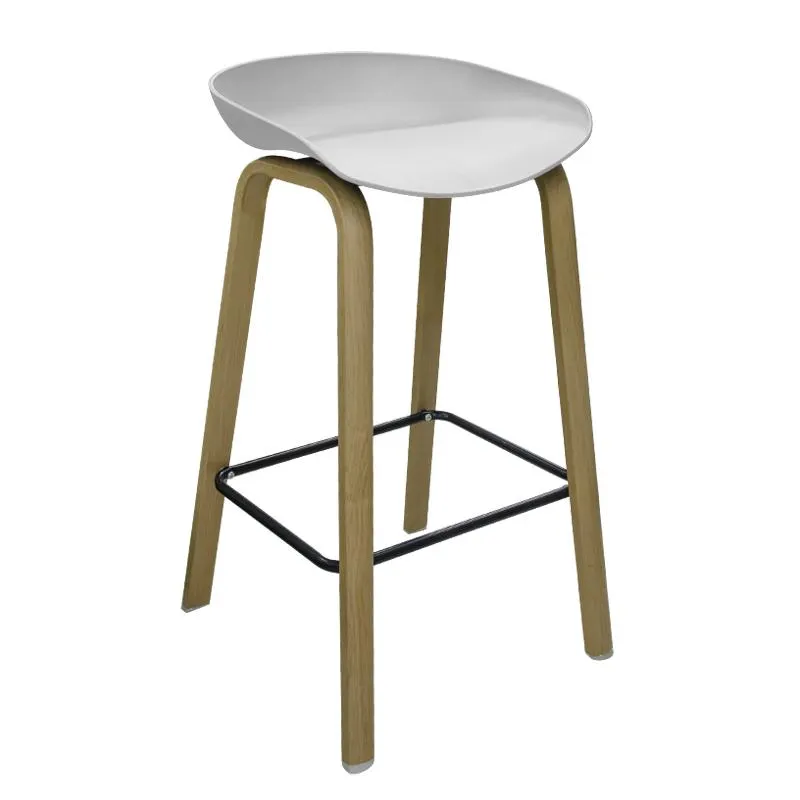Silla de Madera para Bar Dots Blanca