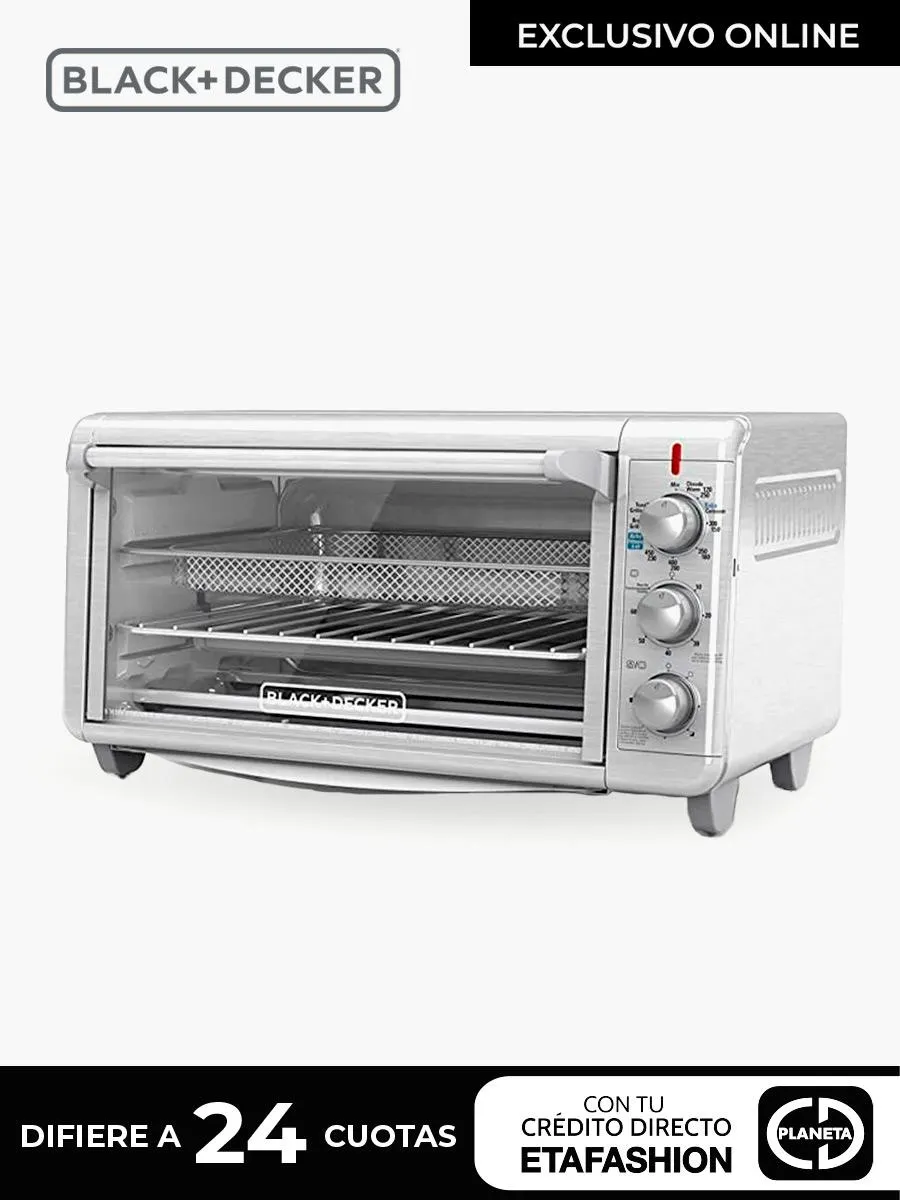 Horno Tostador Freidor de aire Black & Decker BD-TO3265XSS-LA / 30 Lts