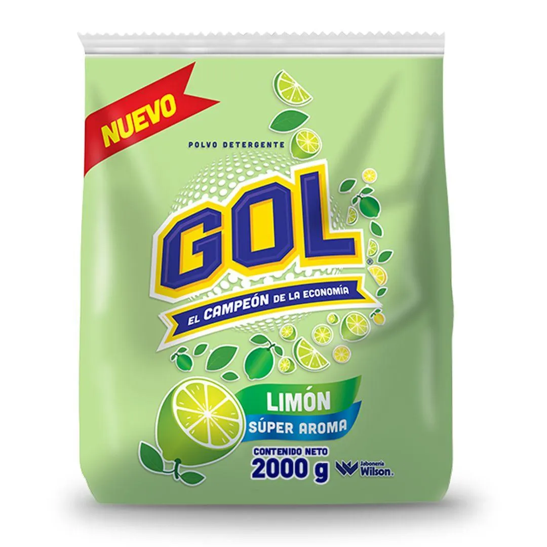 Detergente en Polvo Gol Limón 2kg