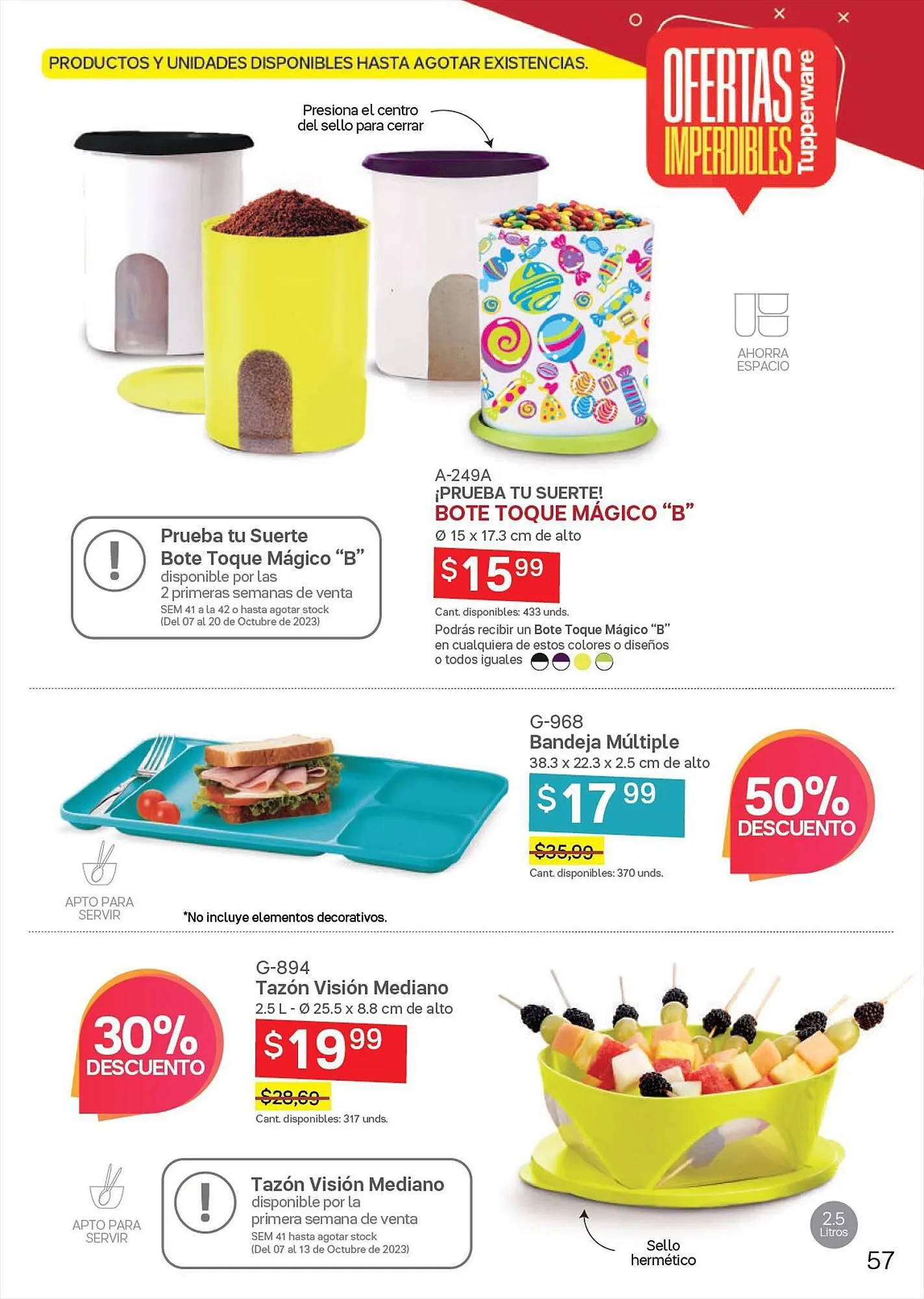 Catalogo de Catálogo Tupperware 28 de septiembre al 11 de octubre 2023 - Pag 57