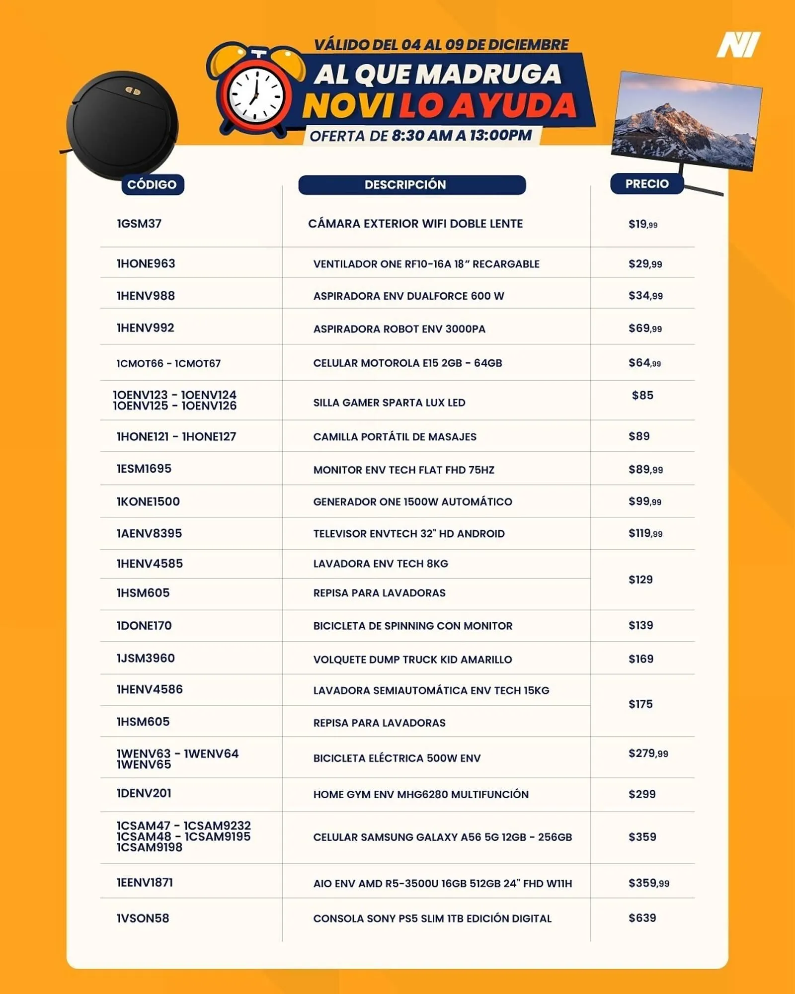 Catalogo de Catálogo Novicompu 4 de diciembre al 9 de diciembre 2025 - Pag 1