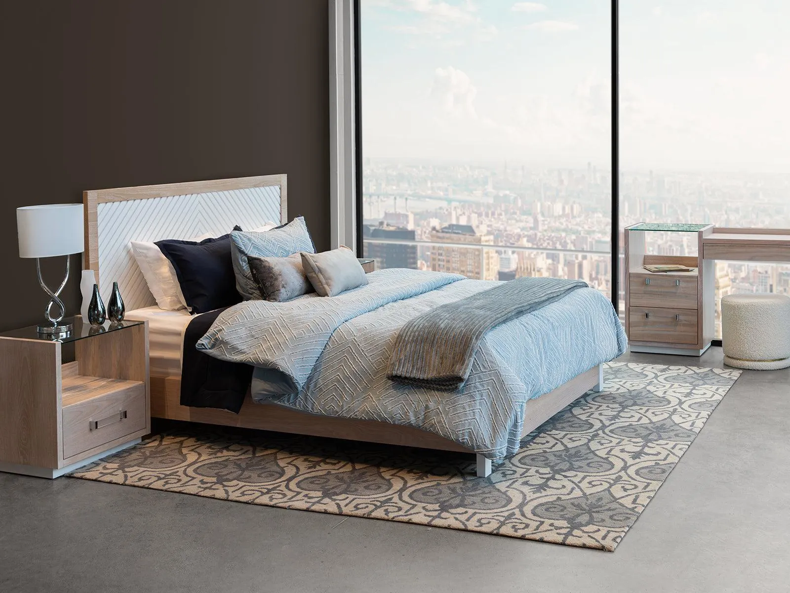 Cama Manhattan C/Blanco Wash