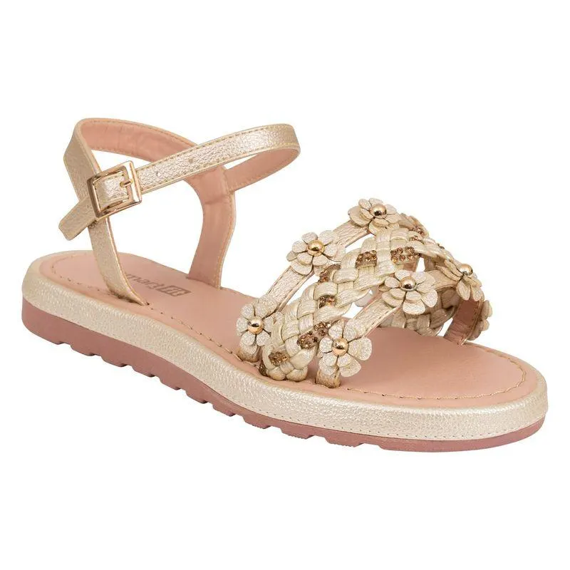 Sandalias planas para niña pequeña