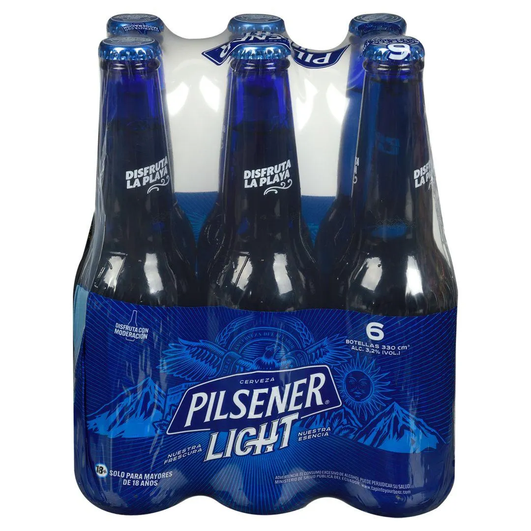 Pilsener Light Cerveza Botella 6pack 330ml