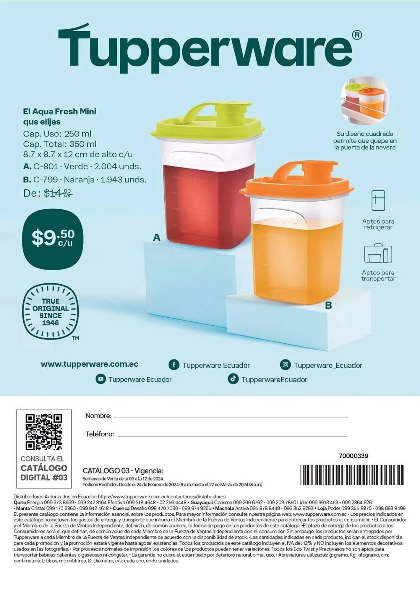 Catalogo de Catálogo Tupperware 24 de febrero al 22 de marzo 2024 - Pag 51