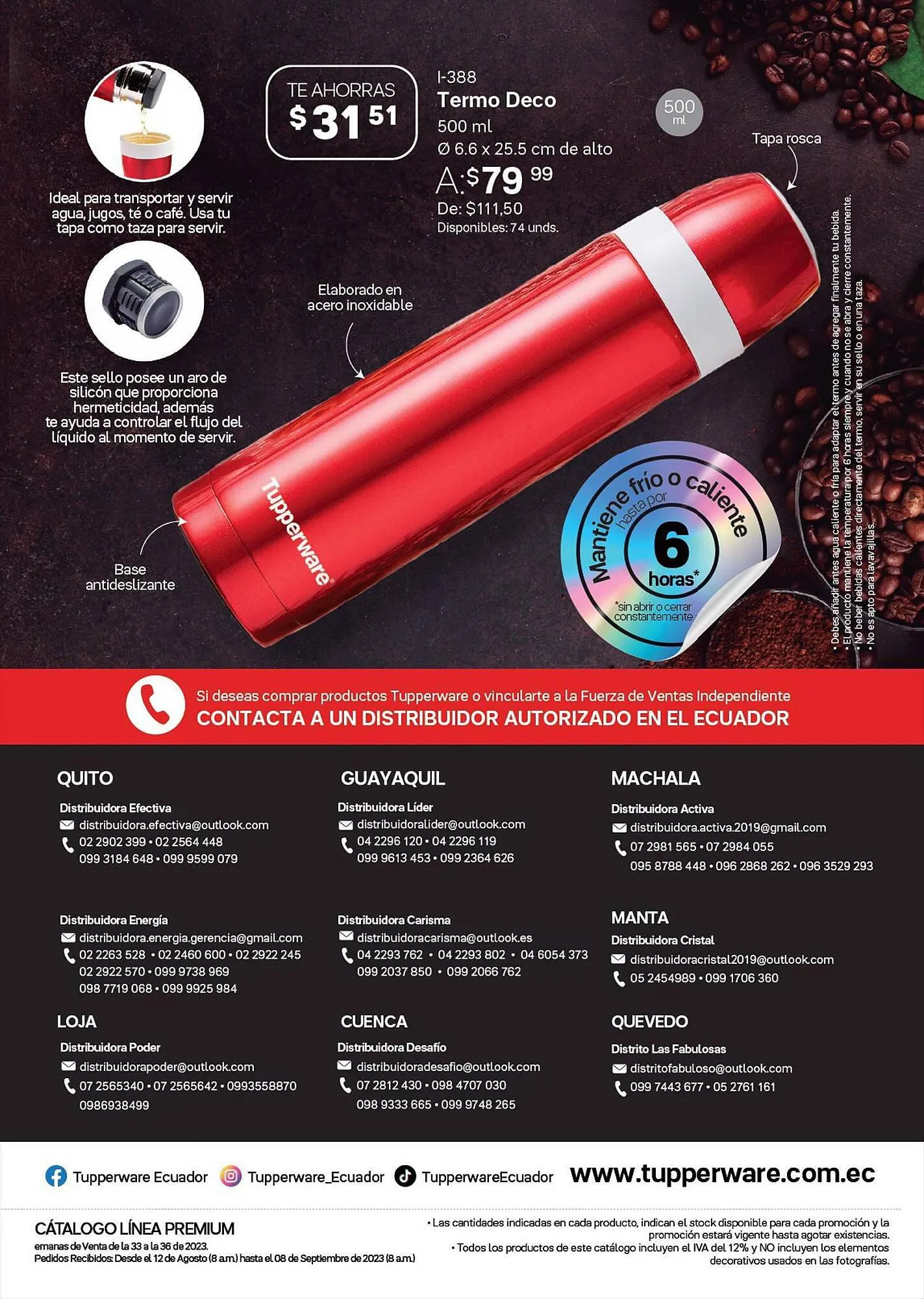 Catalogo de Catálogo Tupperware 12 de agosto al 8 de septiembre 2023 - Pag 12