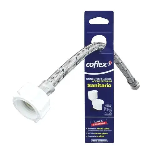 MANGUERA ABASTO WC INOX 7/8X3/8 30CM COFLEX