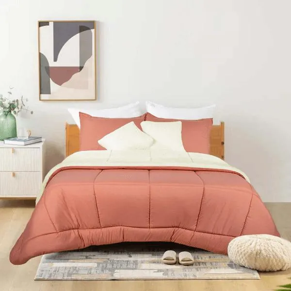 Cobertor Nordico Sherpa Terracota Full