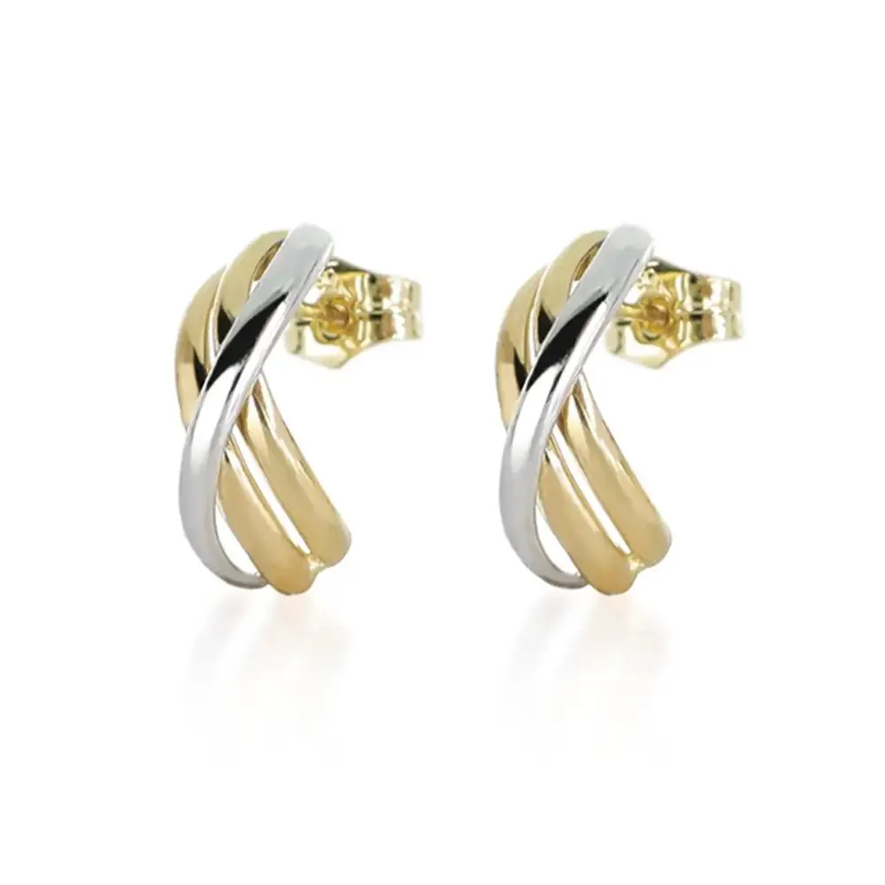 ARETES CINTAS BICOLOR