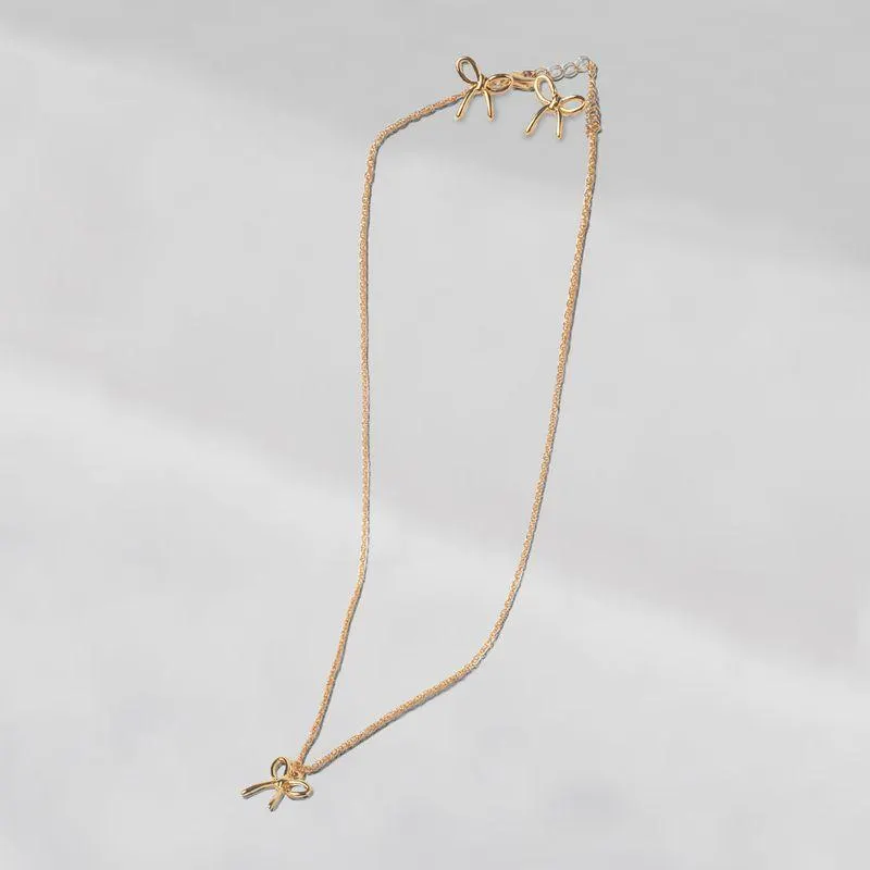 Set De Collar Y Aretes Bañados En Oro 01592