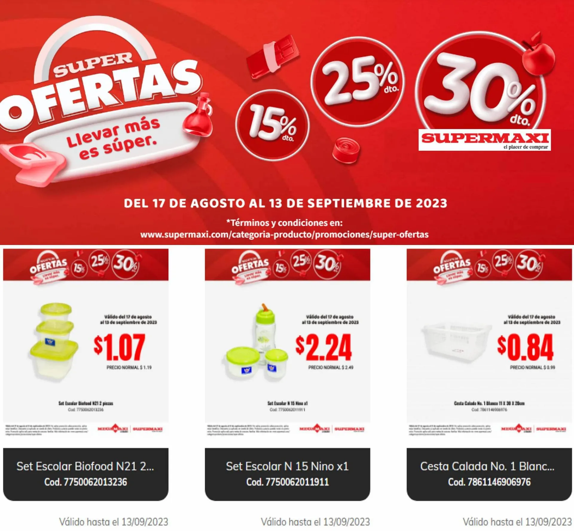 Catalogo de Catálogo Supermaxi 18 de agosto al 13 de septiembre 2023 - Pag 1