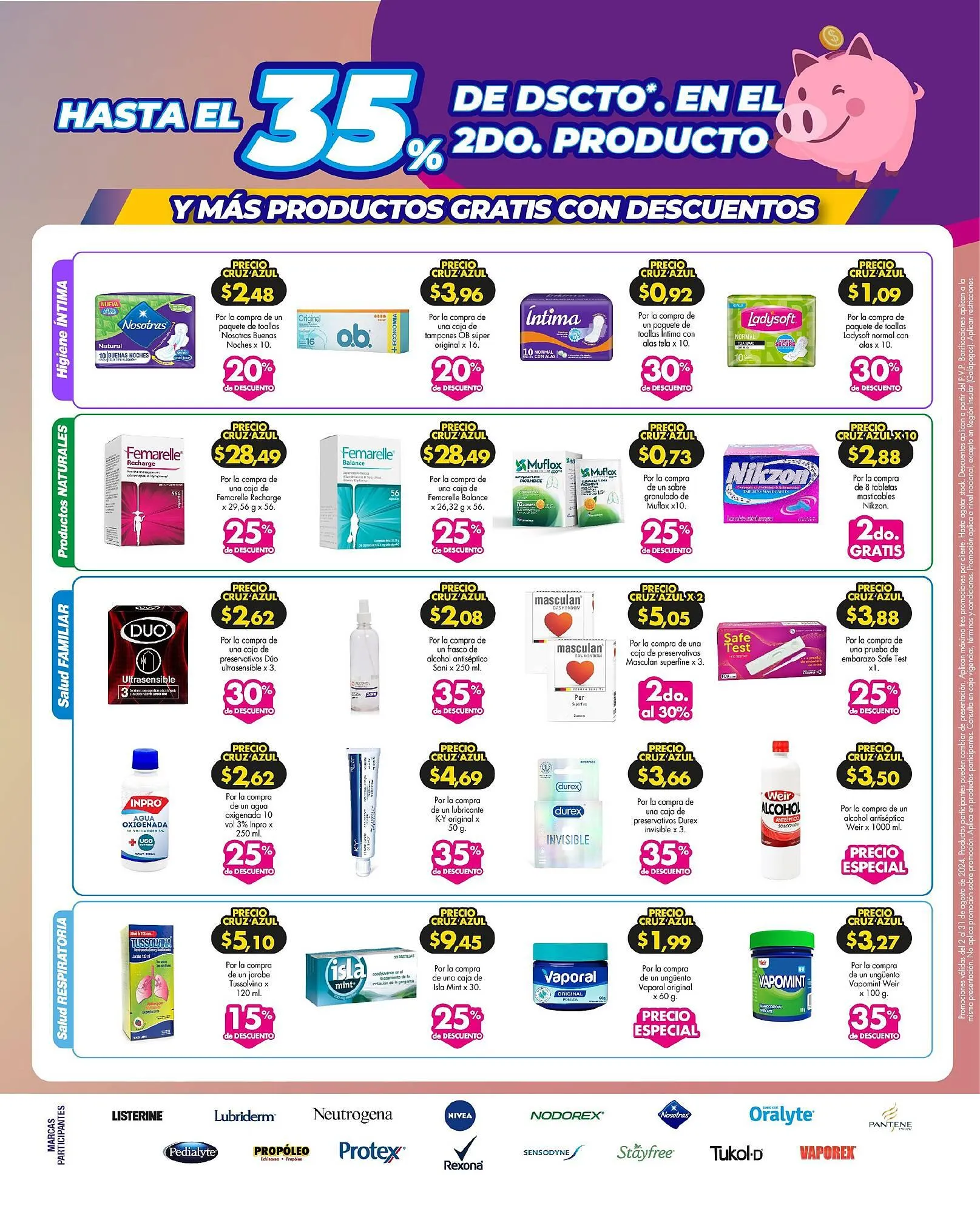 Catalogo de Catálogo Farmacias Cruz Azul 1 de agosto al 31 de agosto 2024 - Pag 15